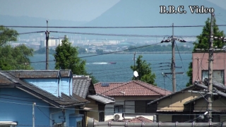 窓から見た琵琶湖（5月20日13時頃）