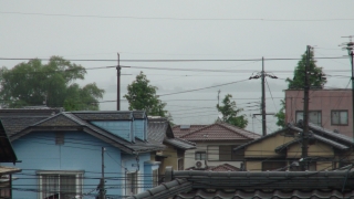 窓から見た琵琶湖（5月30日8時頃）