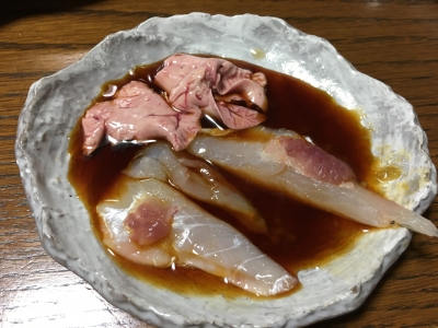 Bassingかわら版blog 今夜の魚料理 ウマヅラハギの鍋と刺身