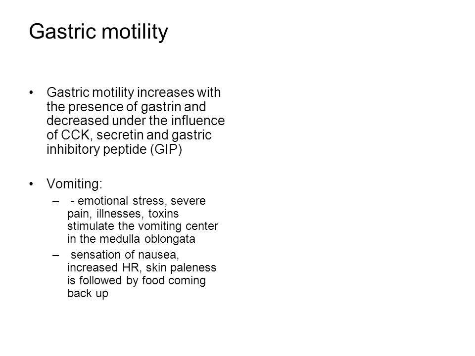 gastric motility