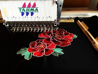 刺繍ワッペン製作過程3　縫い