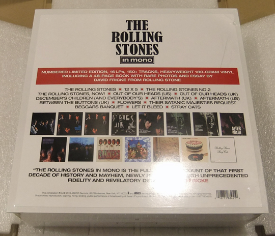 analog Beat Rolling stones in Mono LP Box到着！