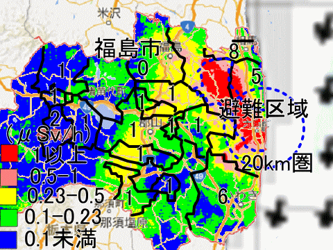 福島県内でも避難地域を除けば汚染が酷い福島市産が検査されていない福島のナシ