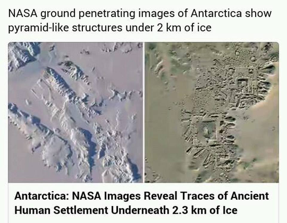 南極で古代の巨大都市遺跡を発見か