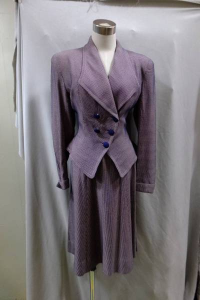 SAMANTHA’S VINTAGE 1930's ～ 1950's 40s ウエストを絞った レディース スーツ ダックテール スーツ